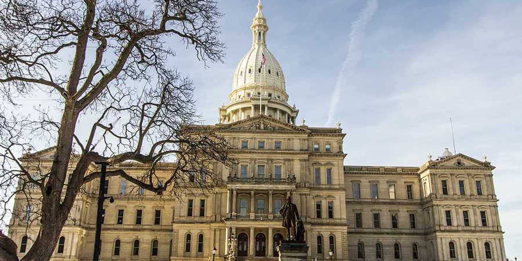 The Michigan State Capitol building in Lansing, Michigan