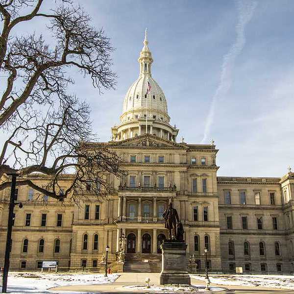 The Michigan State Capitol building in Lansing, Michigan
