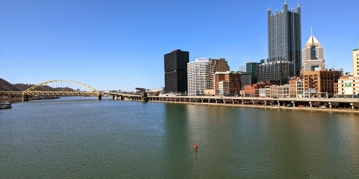 The Monongahela river in Pittsburgh