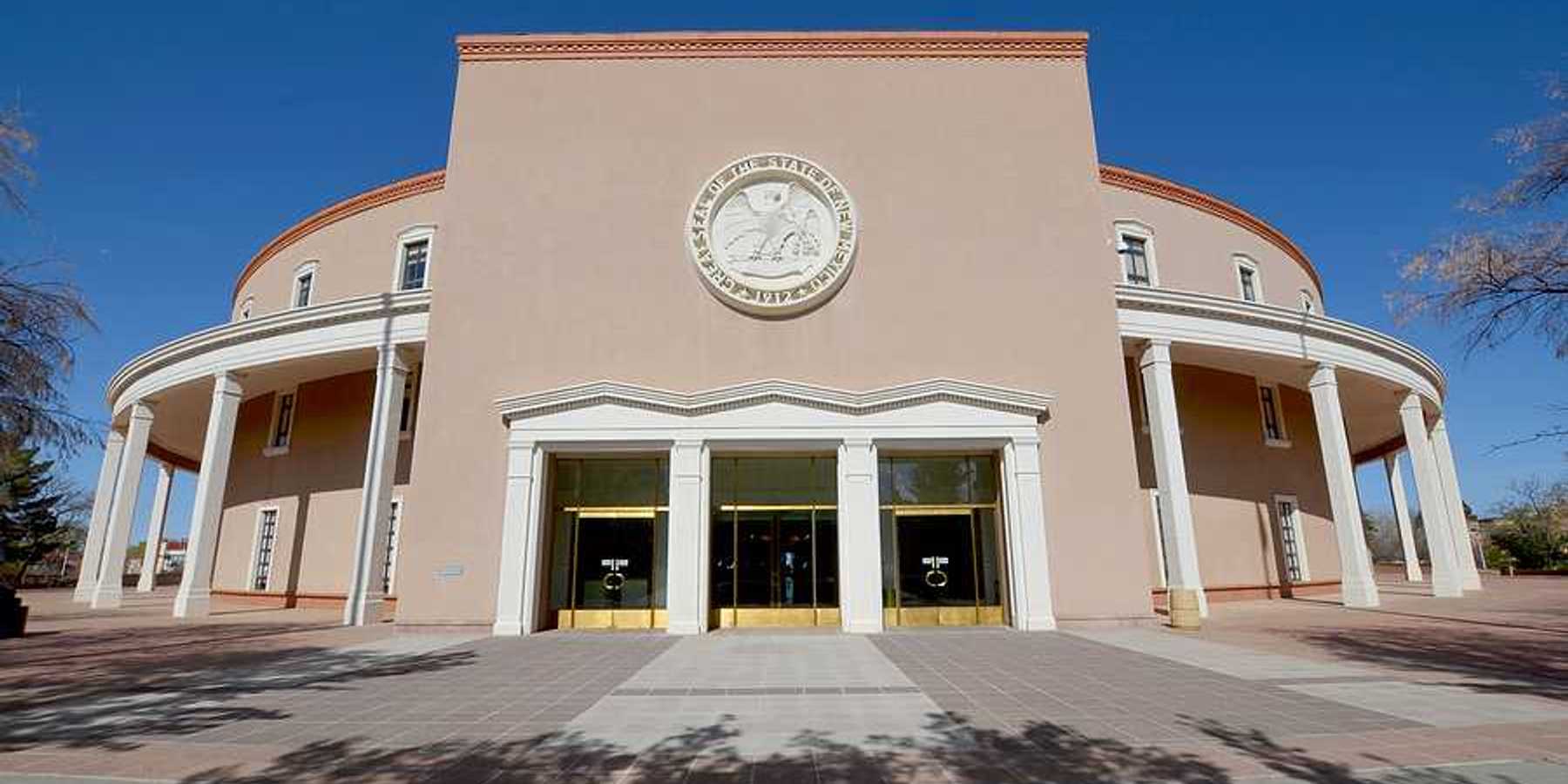 The New Mexico state building in Santa Fe