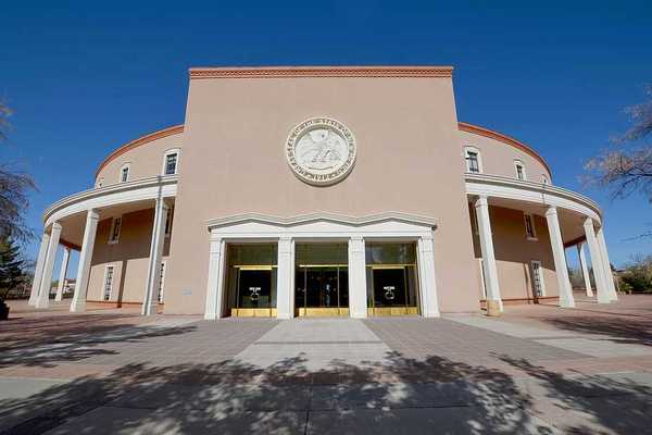 The New Mexico state building in Santa Fe