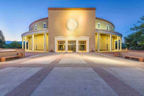 The New Mexico state capitol building in Santa Fe