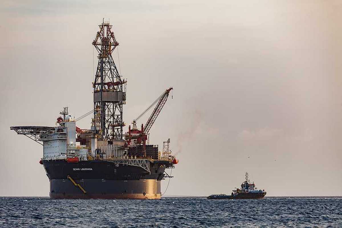 The oil rig Sevan Louisiana off the Curacao coast in the Caribbean.