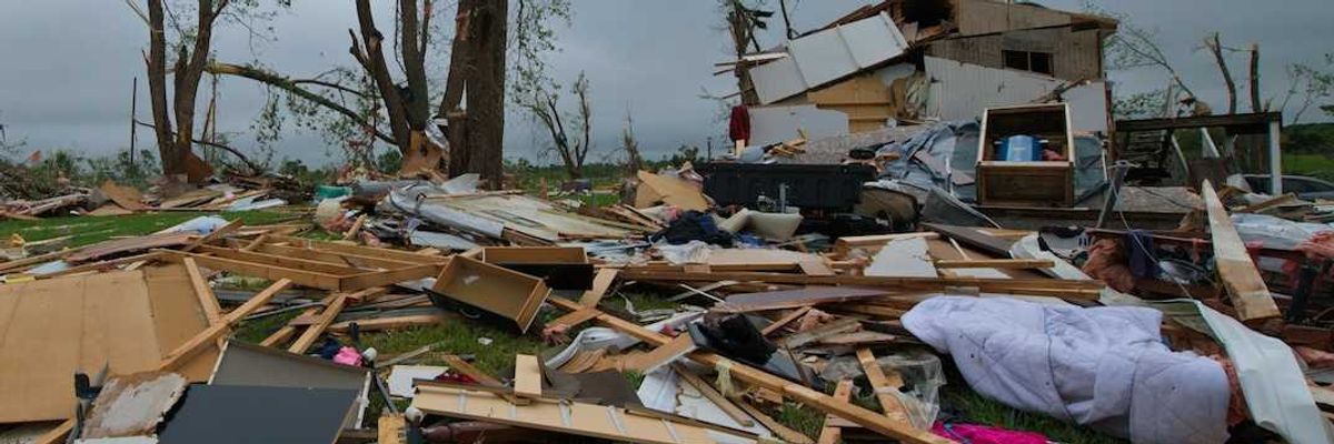 Tropical cyclone destructive aftermath