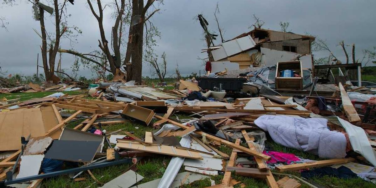 Tropical cyclone destructive aftermath
