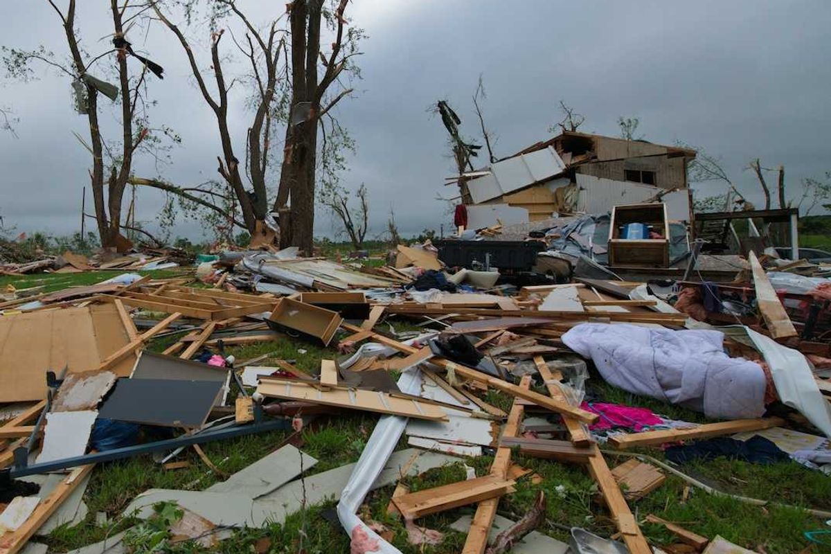Tropical cyclone destructive aftermath