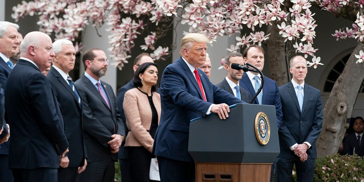 Trump Rose Garden coronavirus