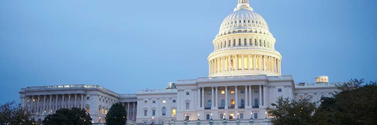 U.S. Capital Building at night