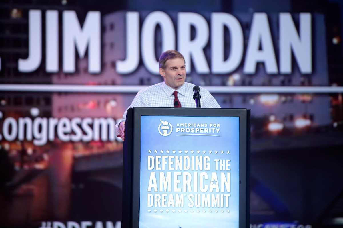 U.S. Congressman Jim Jordan speaking at the 2015 Defending the American Dream Summit