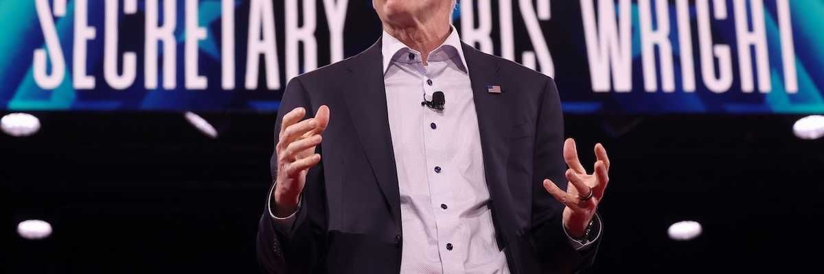 U.S. Secretary of Energy Chris Wright speaking at the 2025 Conservative Political Action Conference (CPAC)