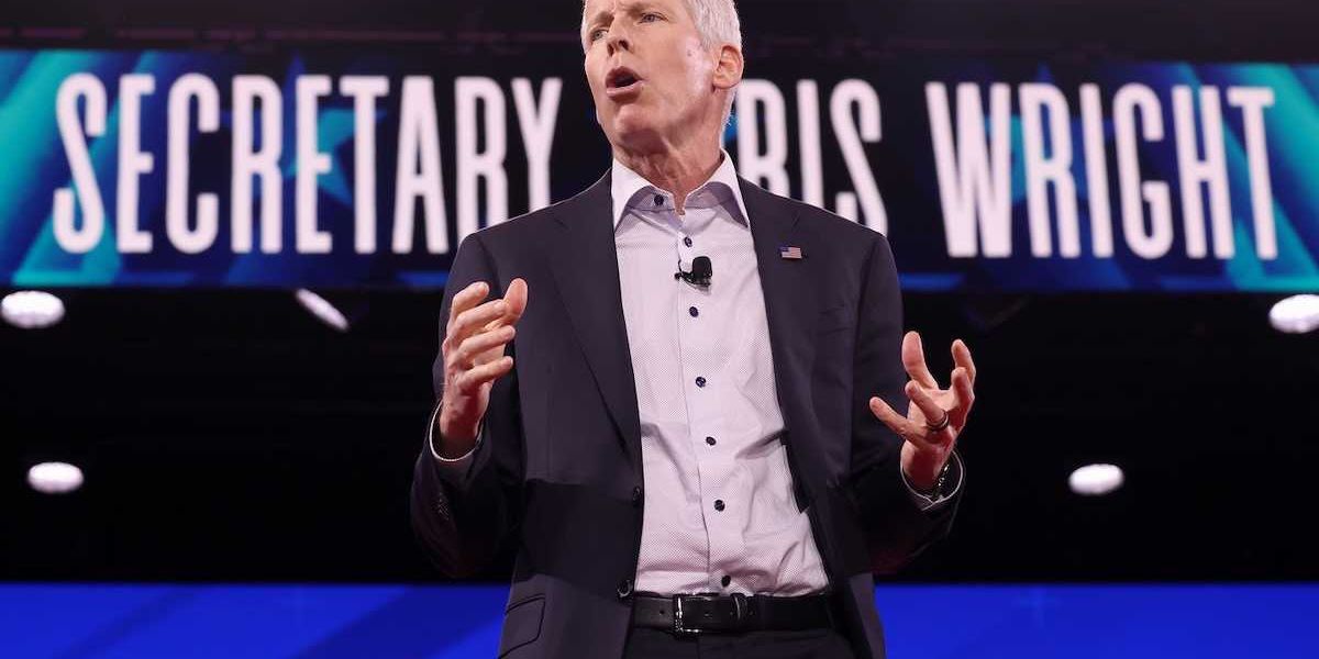 U.S. Secretary of Energy Chris Wright speaking at the 2025 Conservative Political Action Conference (CPAC)