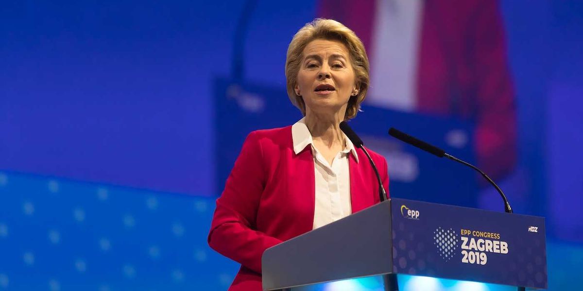 Ursula von der Leyen as the first female President of the European Commission during EPP Congress in Zagreb