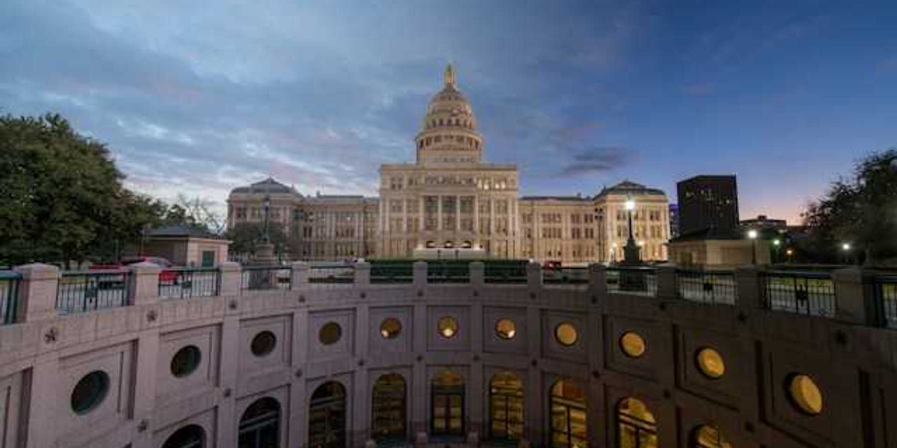 View of Texas capitol in Austin
