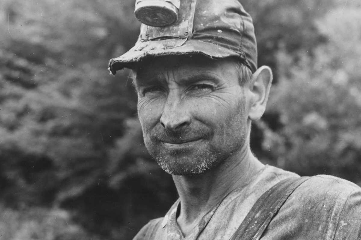 Vintage photo of Appalachian coal miner
