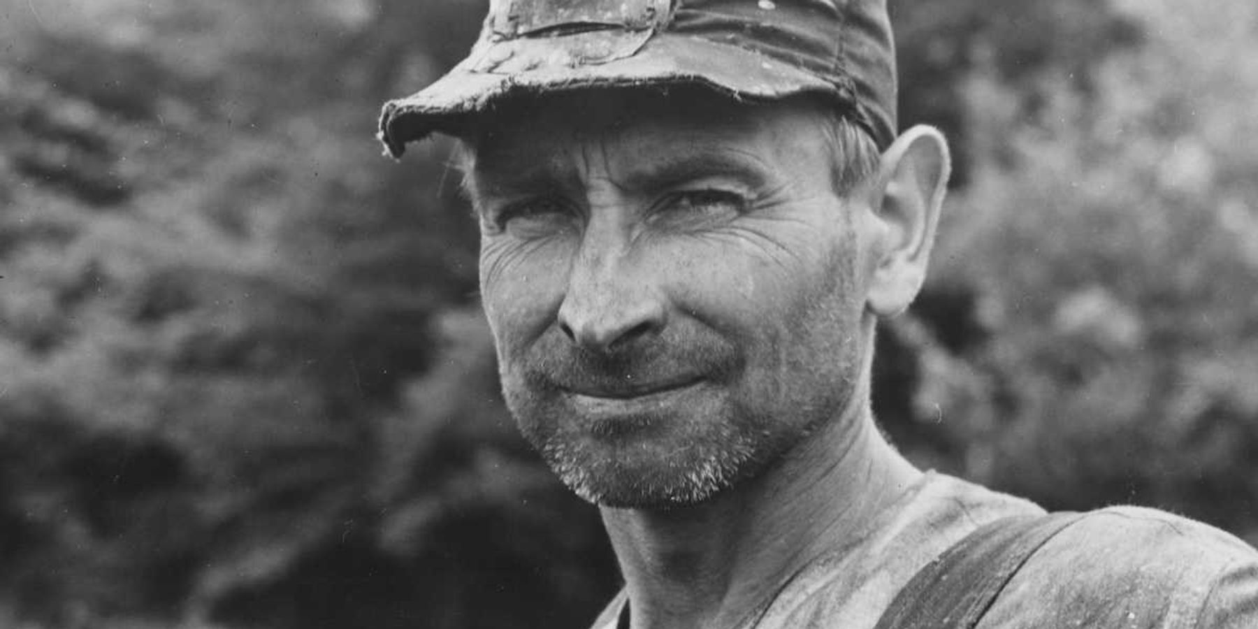 Vintage photo of Appalachian coal miner