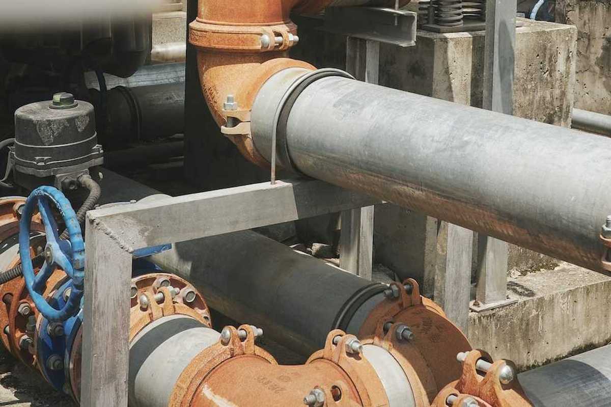 Wastewater pipes with associated valves and controls