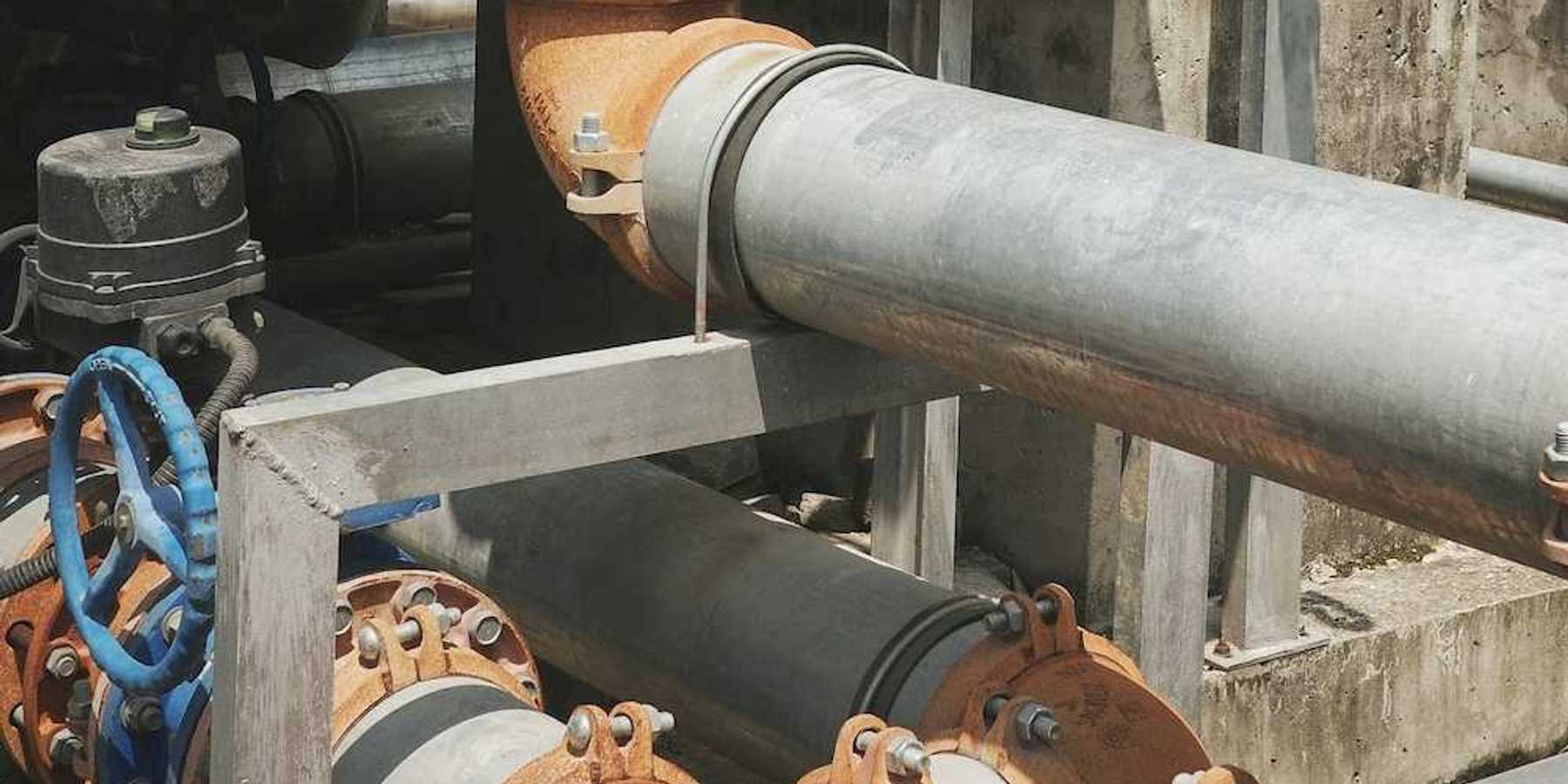 Wastewater pipes with associated valves and controls