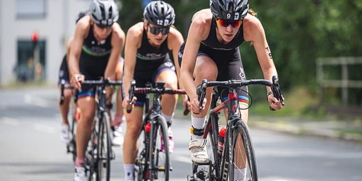 women cycling