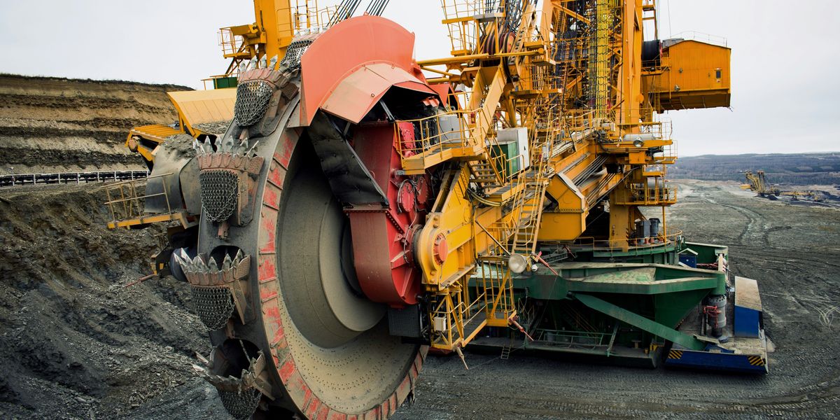 yellow industrial crane
