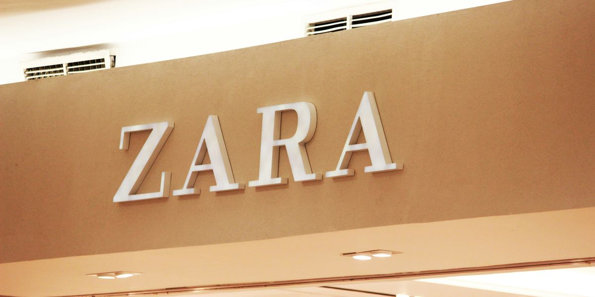 Zara signage inside building